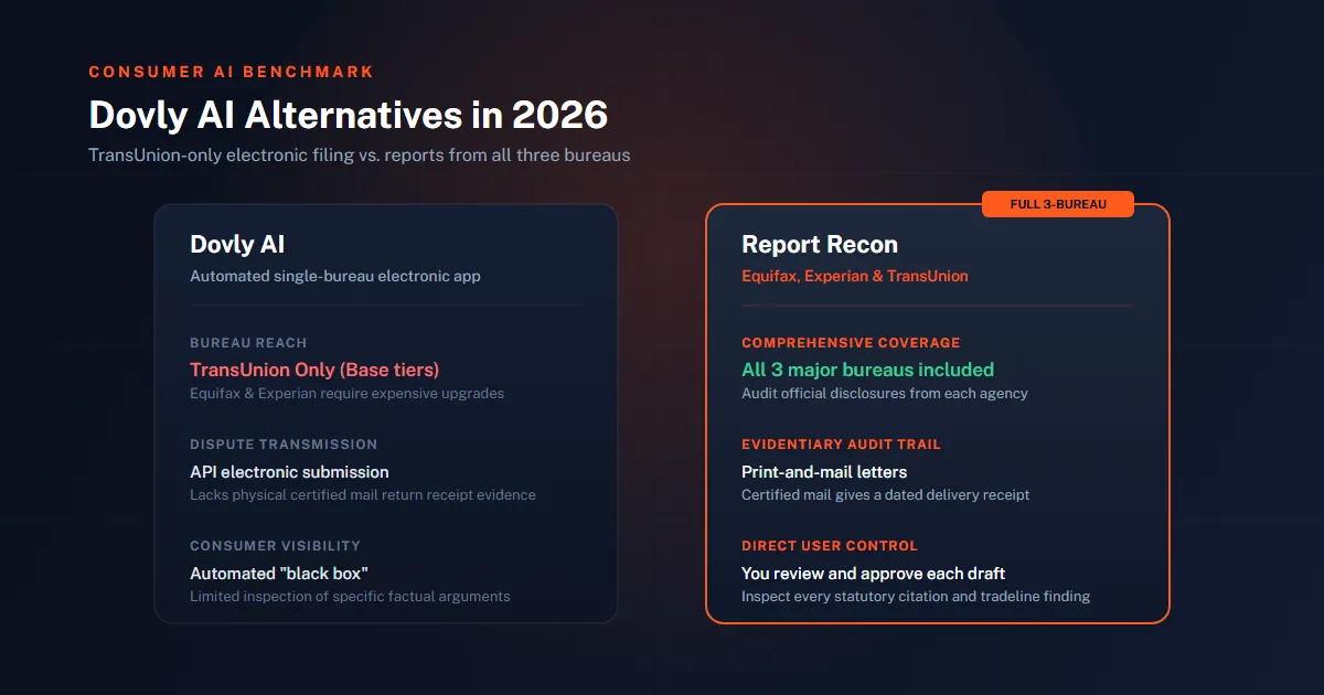 Comparison of Dovly AI alternatives that support all three credit bureaus
